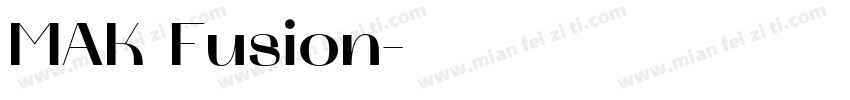 MAK Fusion字体转换